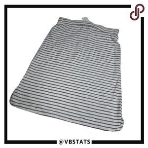 Ovi Navy and White Striped Skirt‎ in Size Medium (NWT)